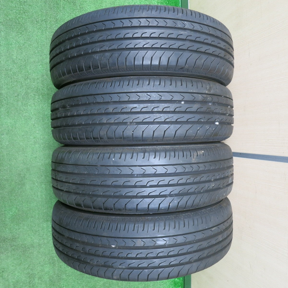 [送料無料] バリ溝！22年！9分★スズキ ソリオ 純正 165/65R14 ヨコハマ BluEarth-RV RV03 CK ブルーアース 14インチ PCD100/4H★5012803NJノ