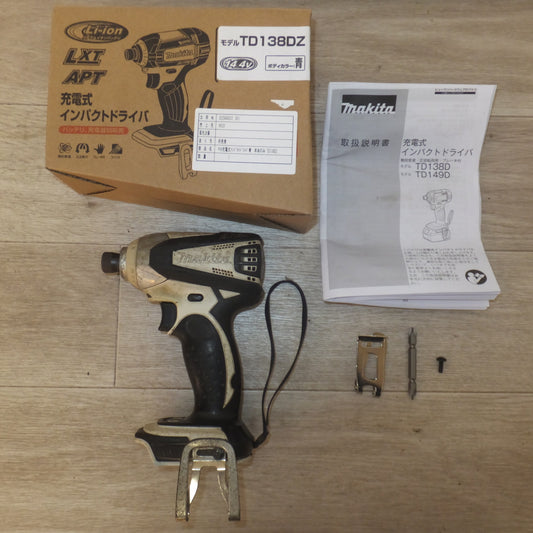 [送料無料] ★マキタ makita 充電式インパクトドライバ TD132D 白 14.4V 本体のみ★