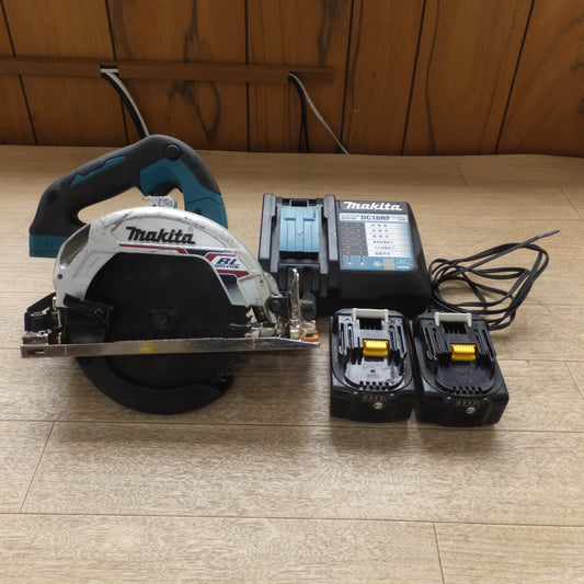 [送料無料] ★マキタ makita 165mm 充電式マルノコ HS631D　バッテリ BL1860B 2個　急速充電器 DC18RF　セット★
