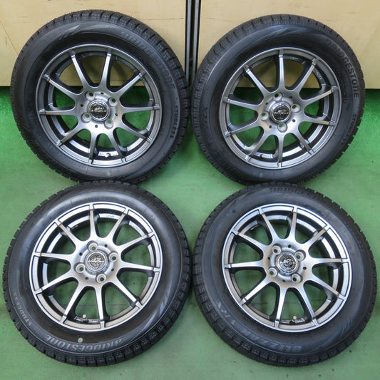 未使用！21年！キレイ★スタッドレス 155/65R14 ブリヂストン ブリザック VRX SCHNEIDER シュナイダー 14インチ PCD100/4H★5101608イス