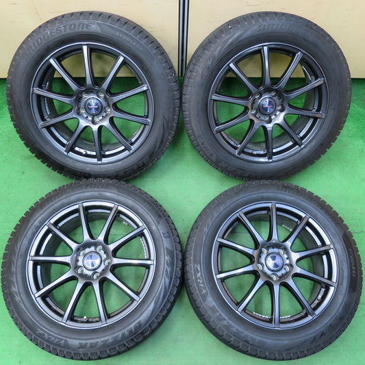 *送料無料* バリ溝!22年!キレイ!9.5分★スタッドレス 225/55R18 ブリヂストン ブリザック VRX2 VELVA CHARGE ヴェルヴァ 18インチ PCD114.3/5H★4060504イス