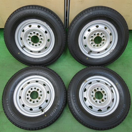 4本価格 23年★スタッドレス 145/80R12 80/78N ブリヂストン W300 スチール 12インチ PCD 100 110 114.3/4H マルチ★5011106イス