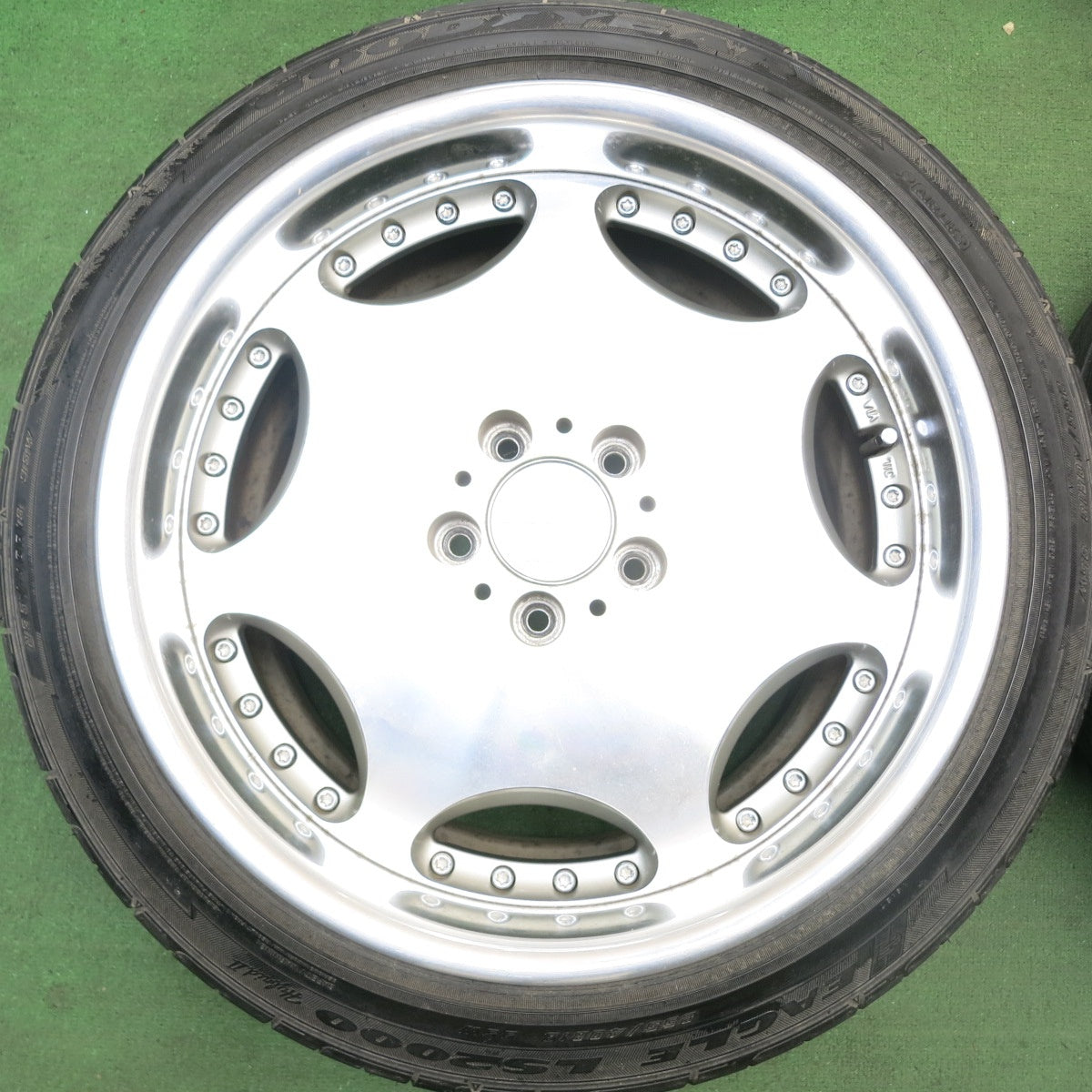 4本価格★SHALLEN AX AME ディッシュ 225/45R18 255/40R18 グッドイヤー イーグル LS200 hybrid2 18インチ シャレン PCD114.3/5H★5072705HAノ