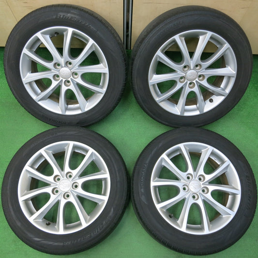 *送料無料* キレイ★スバル インプレッサ 純正 205/55R16 ヨコハマ BluEarth-A 16インチ PCD100/5H★4040604イノ