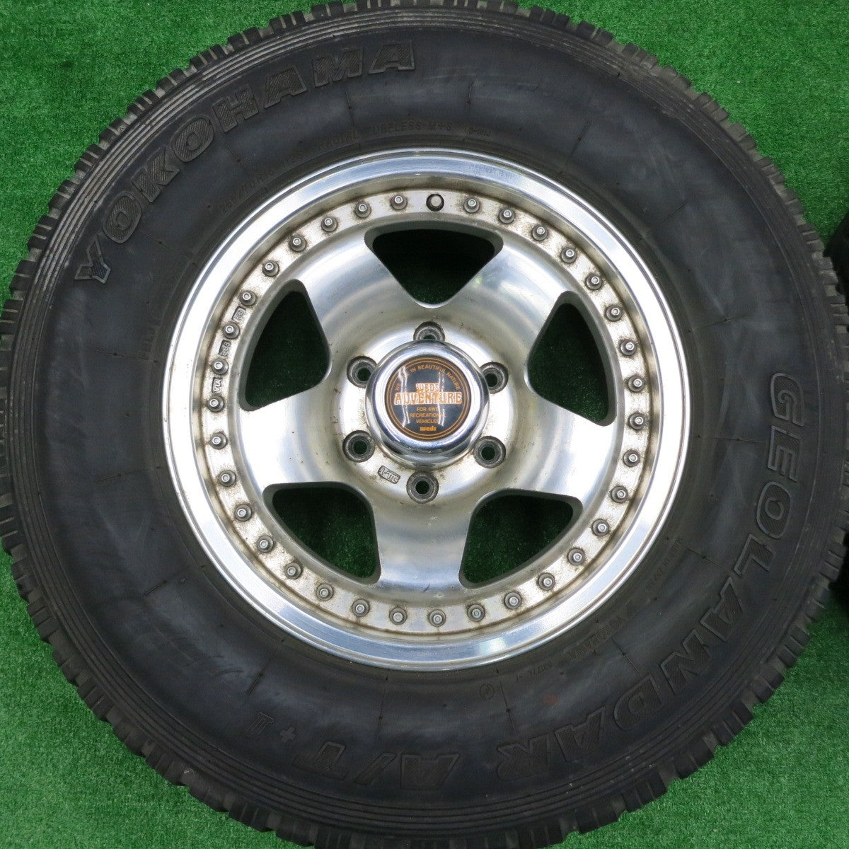 *送料無料* 4本価格★WEDS ADVENTURE 265/70R16 ヨコハマ ジオランダー A/T+Ⅱ ウェッズ アドベンチャー PCD139.7/6H★4072802HAノ