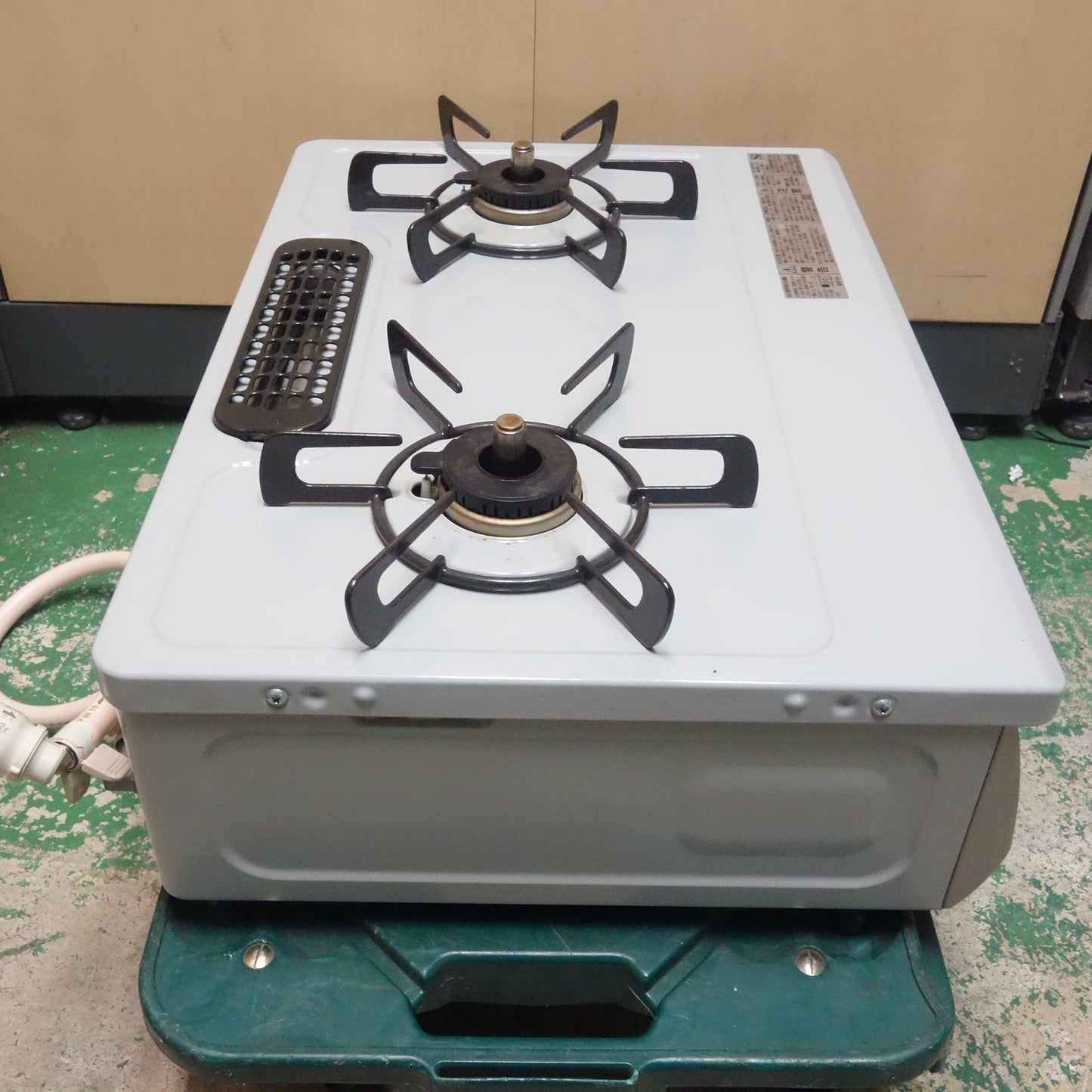 [送料無料] キレイ☆リンナイ ガス コンロ ガス テーブル KG35NGRL 都市ガス グリル未使用 左強火力 2023年製☆