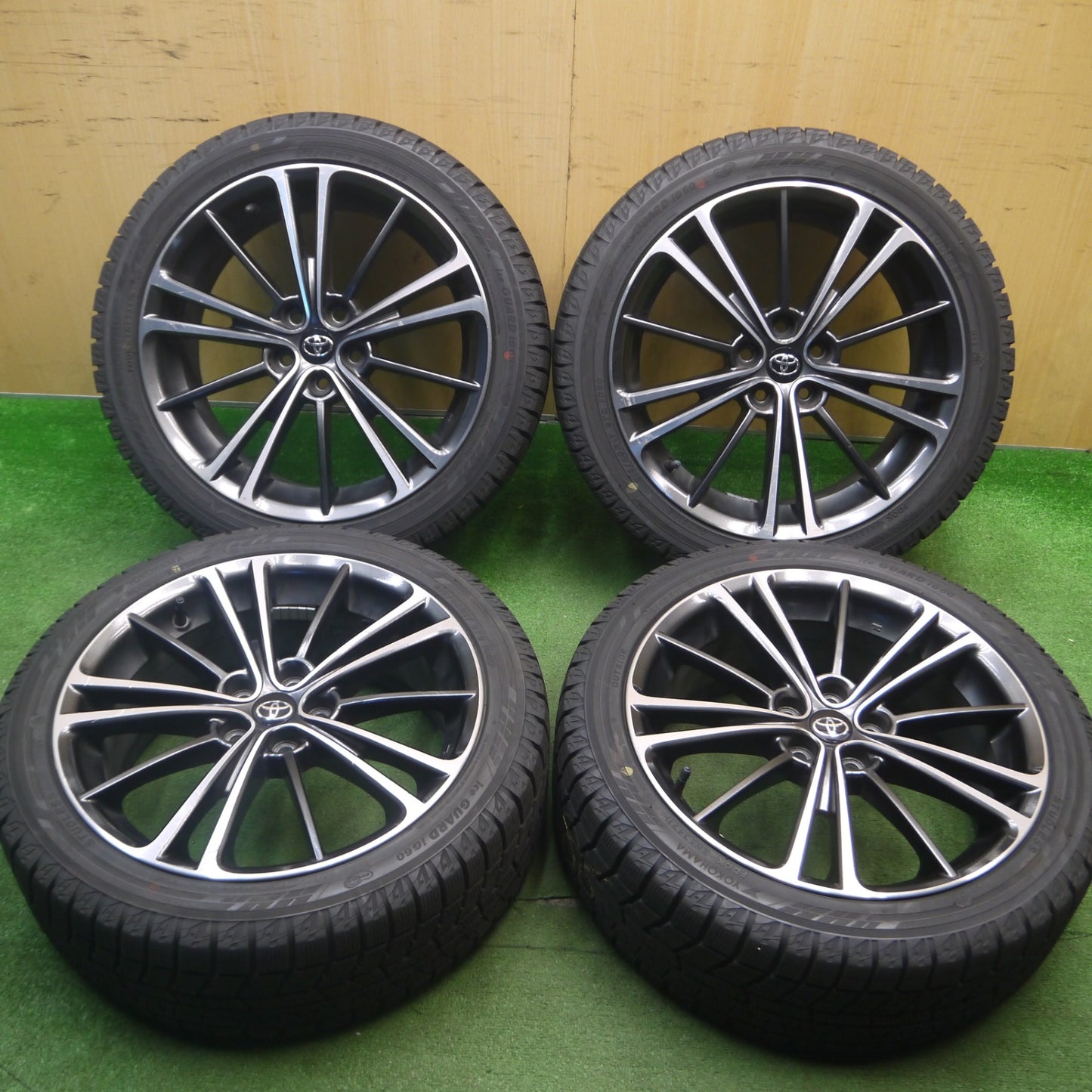 [送料無料] バリ溝！21年！9.5分★トヨタ ZN6 86 スバル BRZ 純正 215/45R17 スタッドレス ヨコハマ アイスガード iG60 17インチ PCD100/5H★5021708Hス
