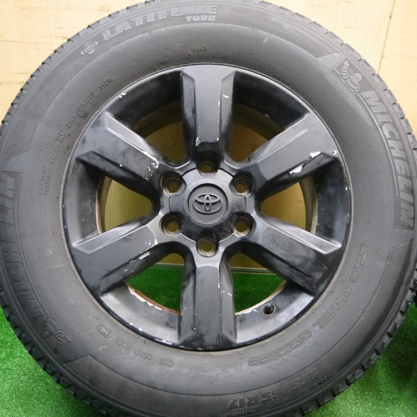 4本価格★トヨタ 150系 ランクル プラド 純正 265/65R17 ミシュラン LATITUDE TOUR 17インチ PCD139.7/6H★5111106Hノ