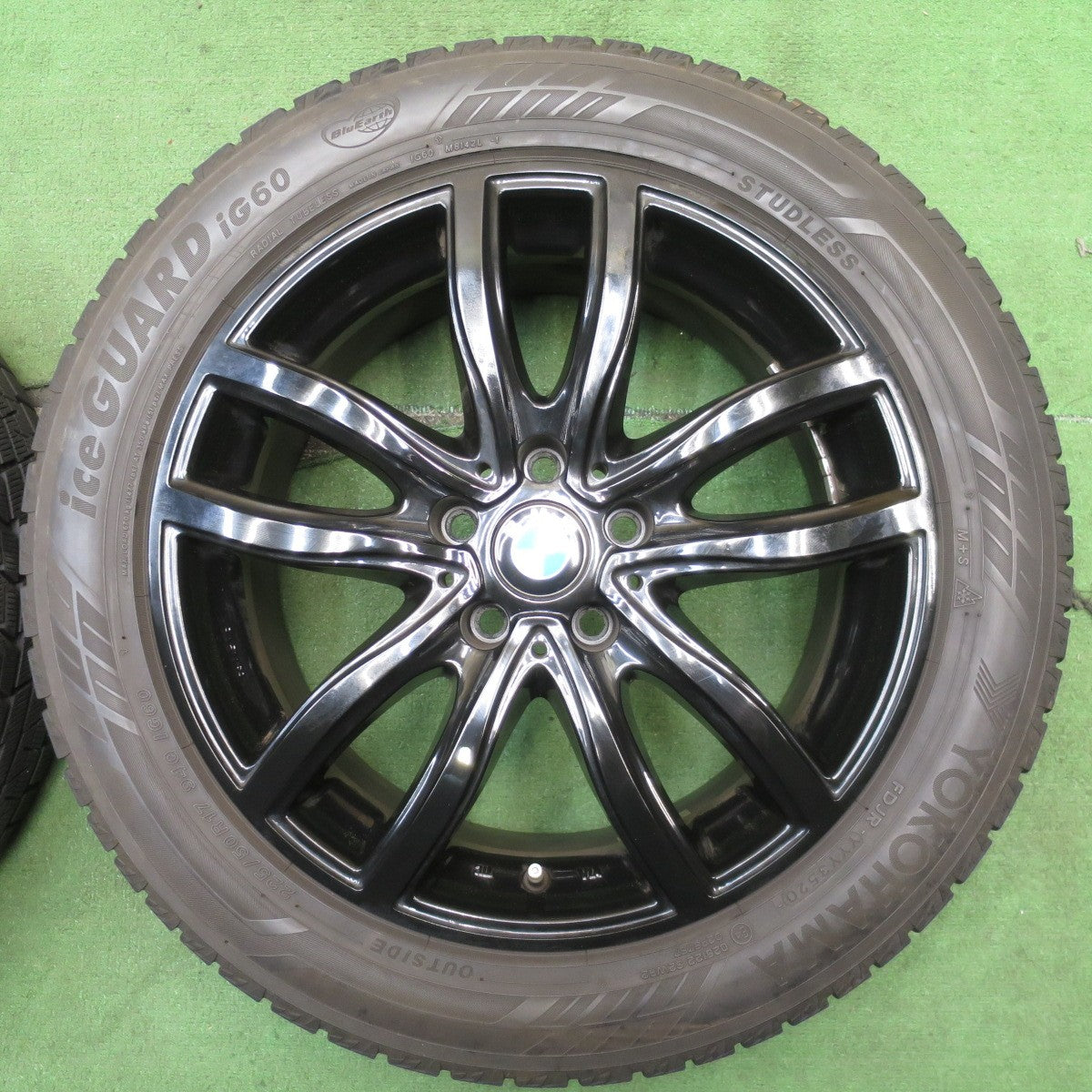 バリ溝！9分★BMW 等 MAK FAHR 225/50R17 スタッドレス ヨコハマ アイスガード iG60 17インチ ファー PCD112/5H★5071104NJス
