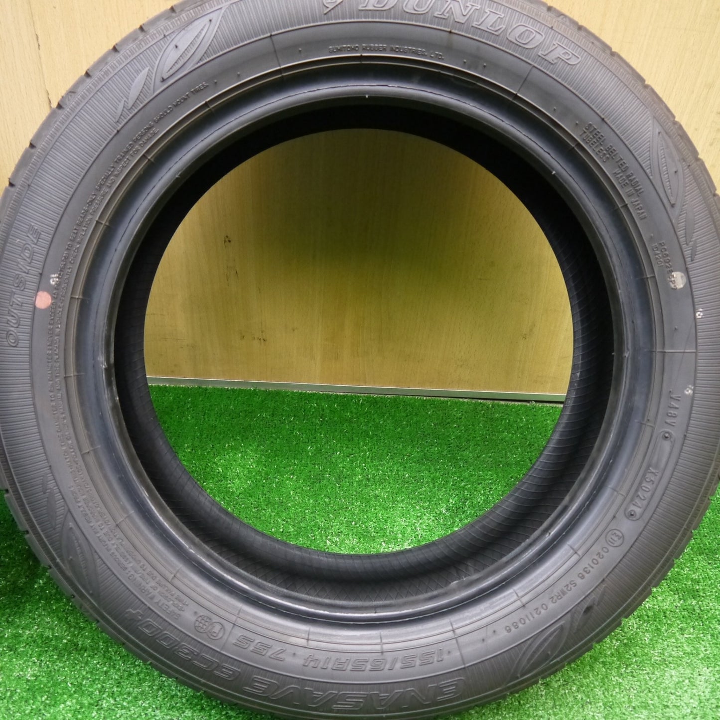 バリ溝！25年！ほぼ10分★155/65R14 ダンロップ エナセーブ EC300+ タイヤ 14インチ スペーシア N-BOX タント 等★5101406Hノタ