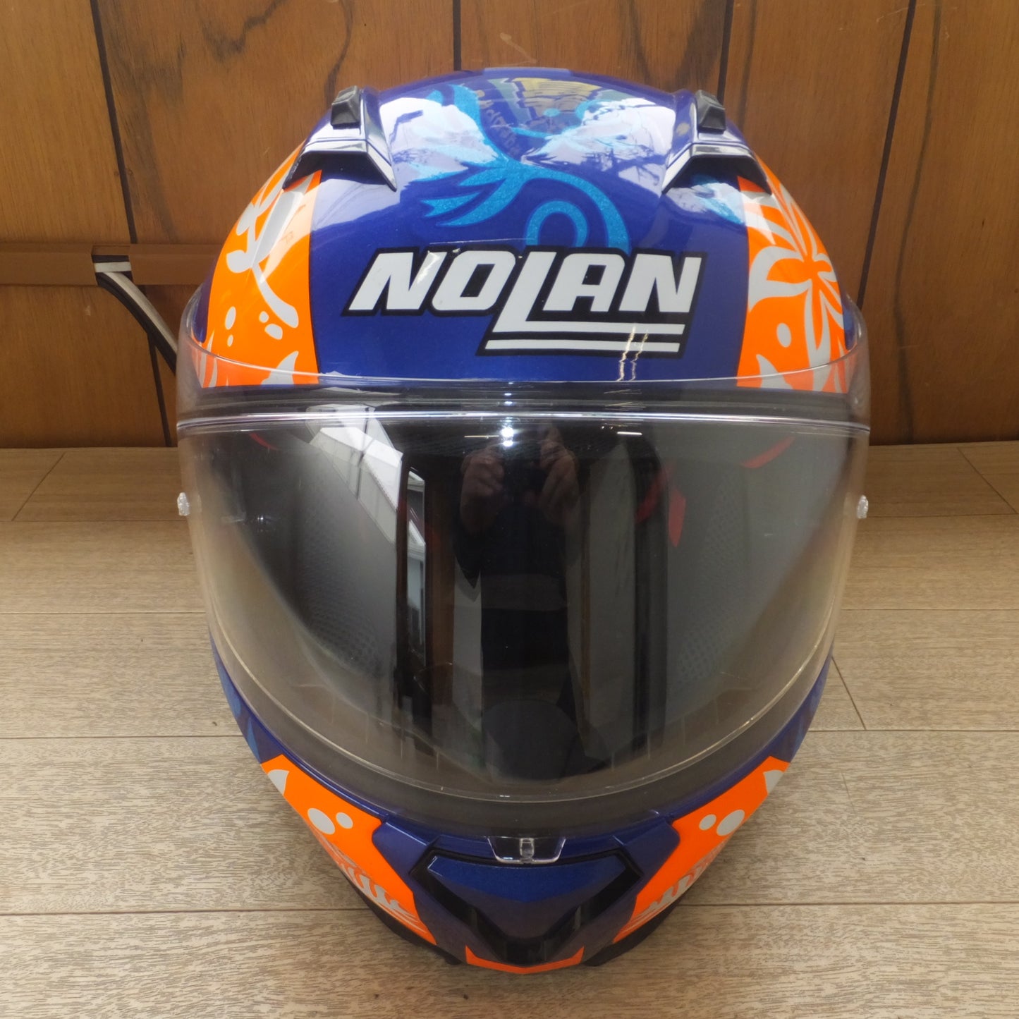 [送料無料] 美品★ノーラン NOLAN ヘルメット N87 ジェミニレプリカ ペトルッチ/62　フルフェイスヘルメット★