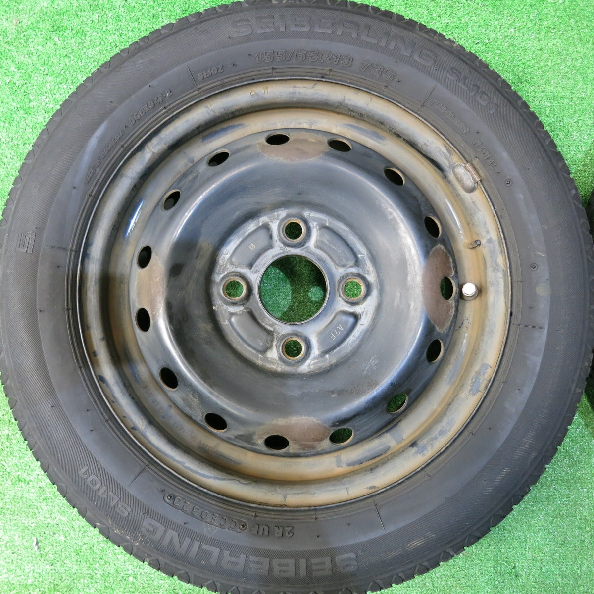 4本価格！23年★155/65R13 セイバーリング SL101 TOPY スチール 13インチ PCD100/4H★5062707HAノ