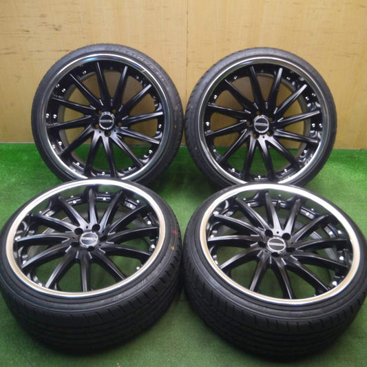 超バリ溝 24年 ほぼ10分★86 BRZ等 MAVERICK MV-1212F 215/35R19 マックストレック M1 マーベリック PCD100/5H★2021207Hノ