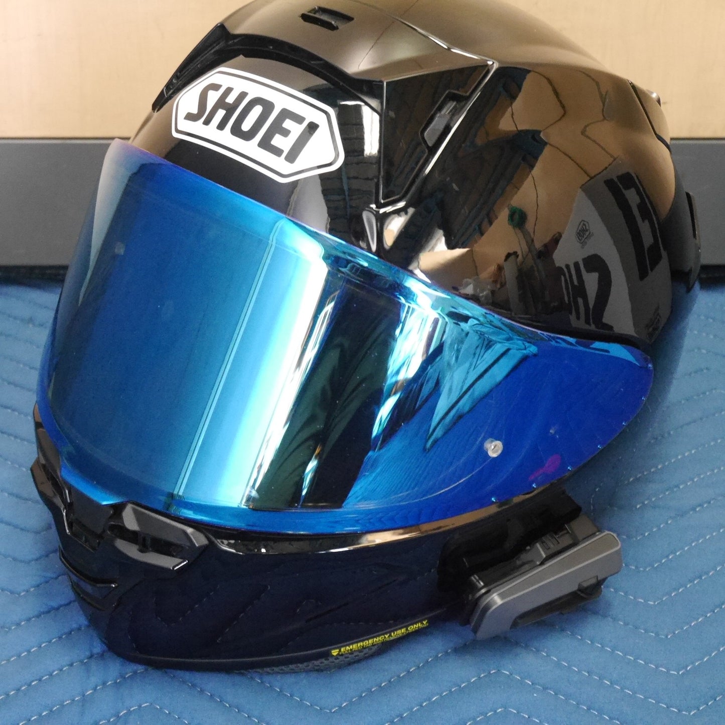 [送料無料] キレイ！セット☆SHOEI フルフェイス ヘルメット X-Fifteen XLサイズ インカム Cardo PACKTALK EDGE ショウエイ レース レーシング☆