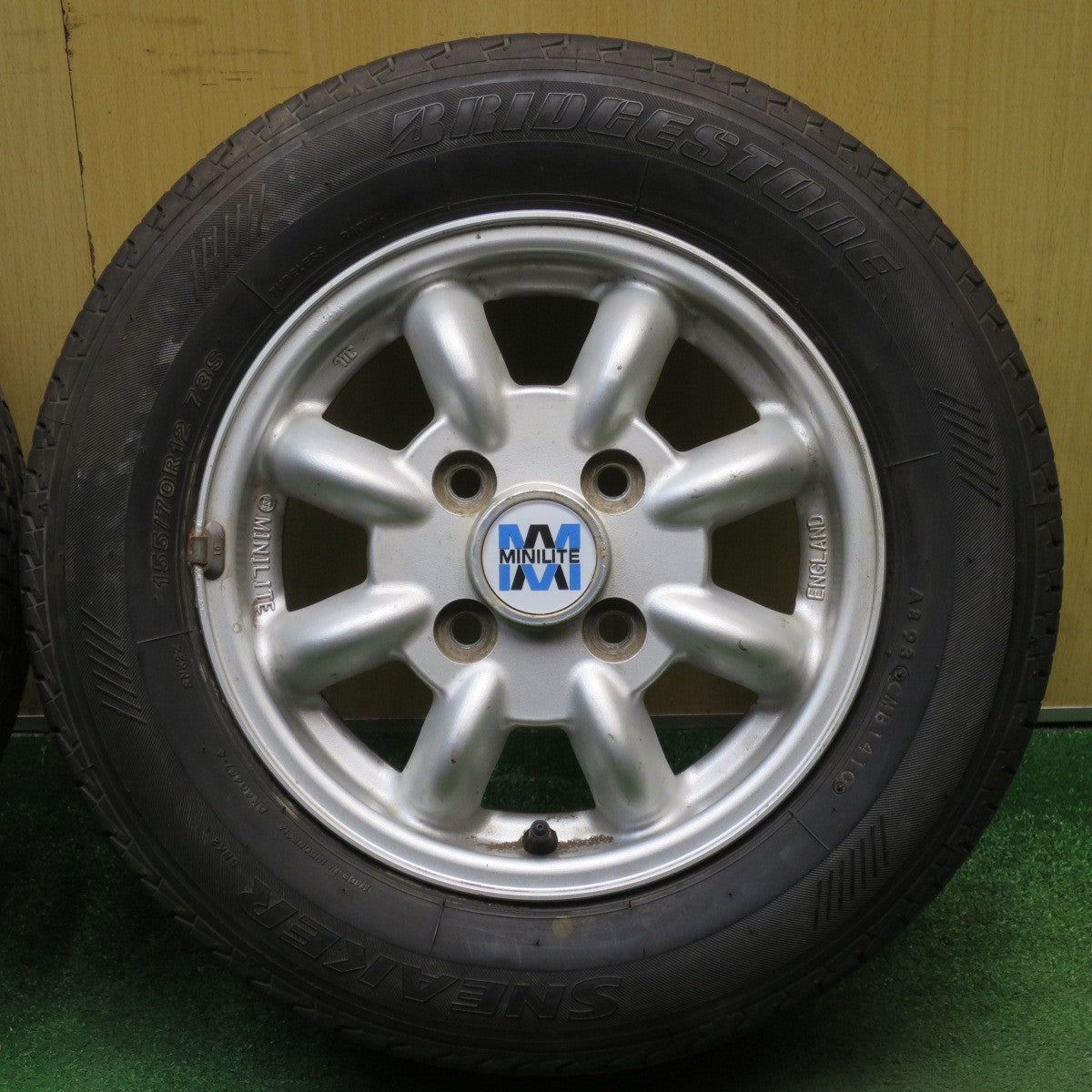 4本価格★MINILITE 155/70R12 ブリヂストン スニーカー SNK2 ミニライト 12インチ PCD100/4H★6032202NJノ