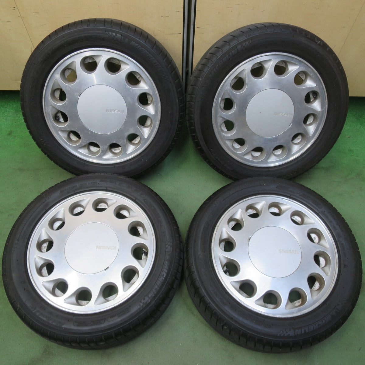 4本価格！22年★日産 S13 シルビア 純正 火の玉 195/55R15 ミシュラン パイロットスポーツ3 ST 15インチ PCD114.3/4H★6053008イノ