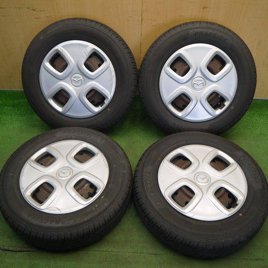4本価格！25年★マツダ キャロル 純正 スチール 145/80R13 プラクティバ ヨコハマ 13インチ PCD100/4H★6041305Hノ