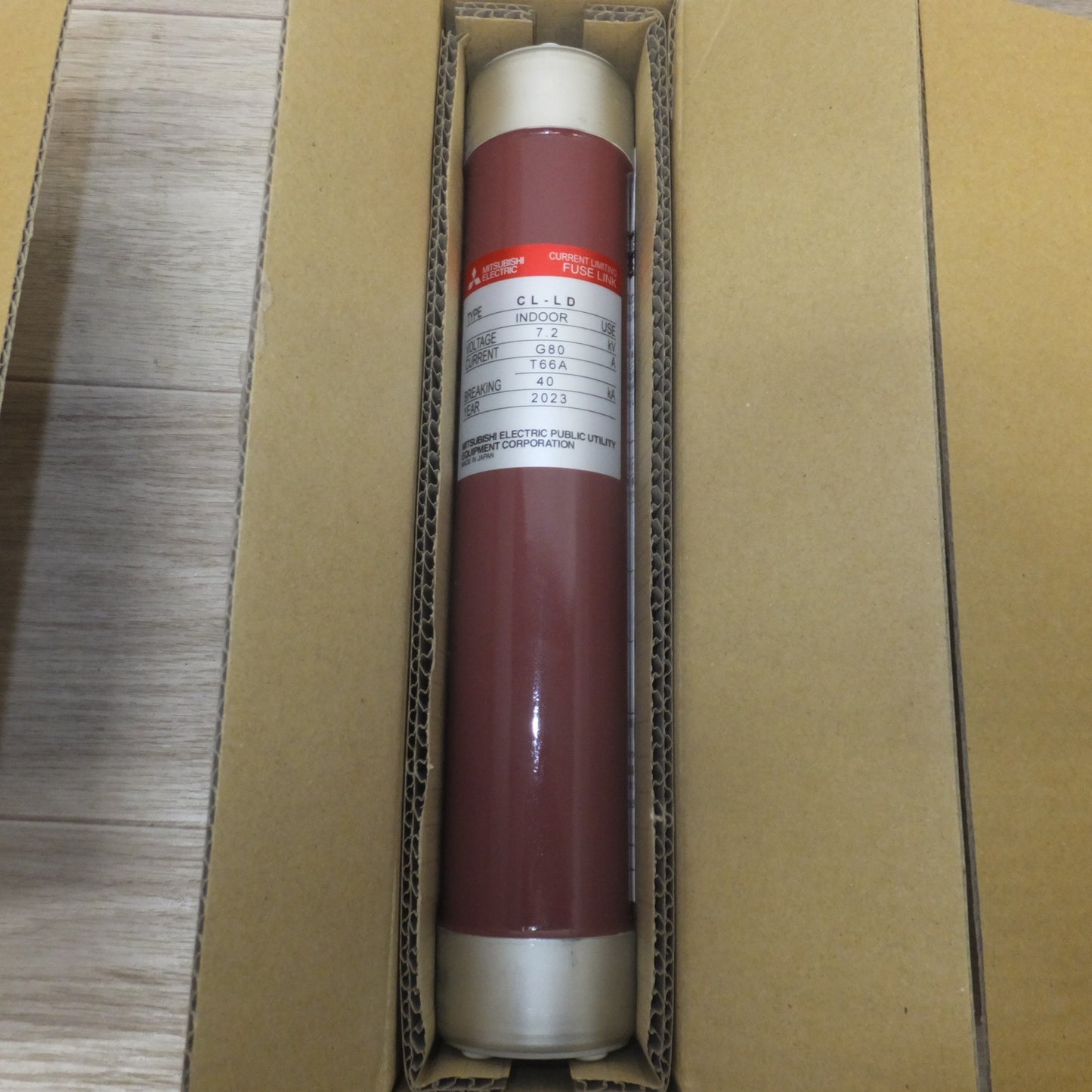 [送料無料] 未使用★三菱 MITSUBISHI 電力ヒューズ 限流ヒューズ CL-LD 7.2kV G80A T66A 40KA 6本 セット★