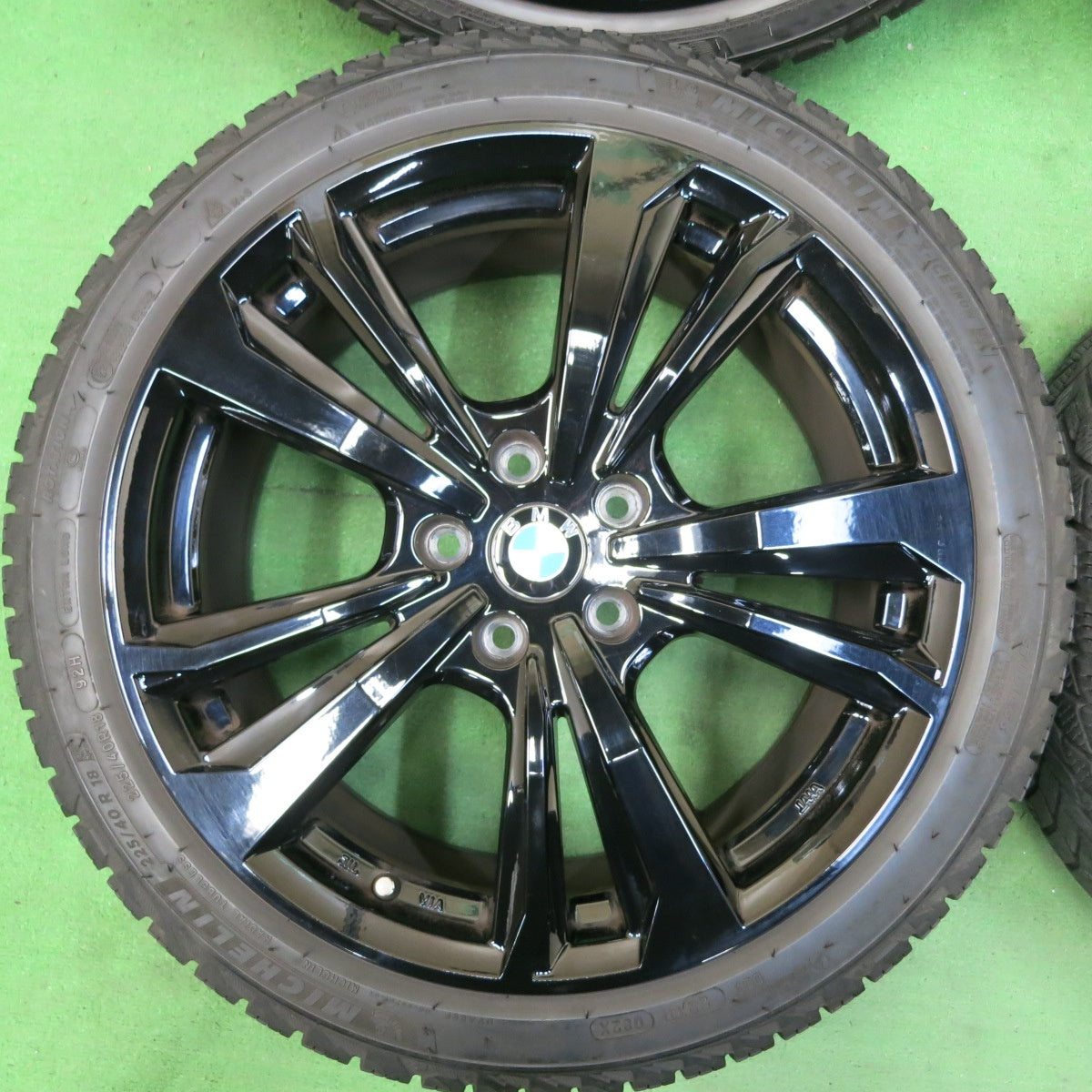 *送料無料* バリ溝！21年！9分★BMW 等 Smartline 365 225/40R18 スタッドレス ミシュラン X-ICE SNOW スマートライン 18インチ PCD112/5H★4091303SYス