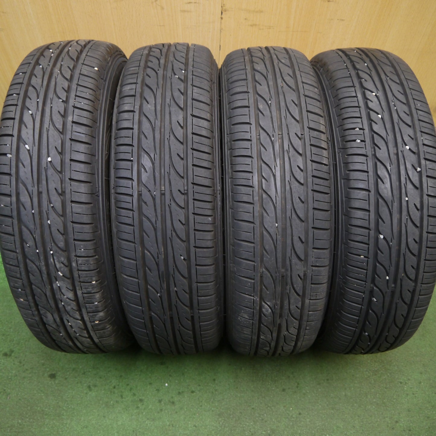 バリ溝！23年！8.5分★155/65R13 ダンロップ EC202 Euromax ユーロマックス 13インチ PCD100/4H★5080405Hノ