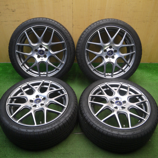 [送料無料] バリ溝！22年！8.5分★86 BRZ 等 LEONIS NAVIA06 215/45R17 ネオリン ネオスポーツ レオニス ナヴィア06 17インチ PCD100/5H★5030302Hノ