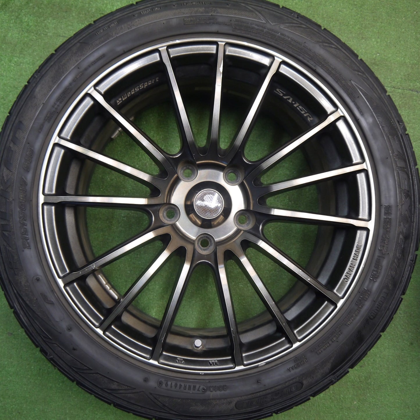 4本価格★WedsSport SA-15R 215/50R17 ファルケン ZIEX ZE914 17インチ ウェッズスポーツ PCD114.3/5H★6011907Hノ