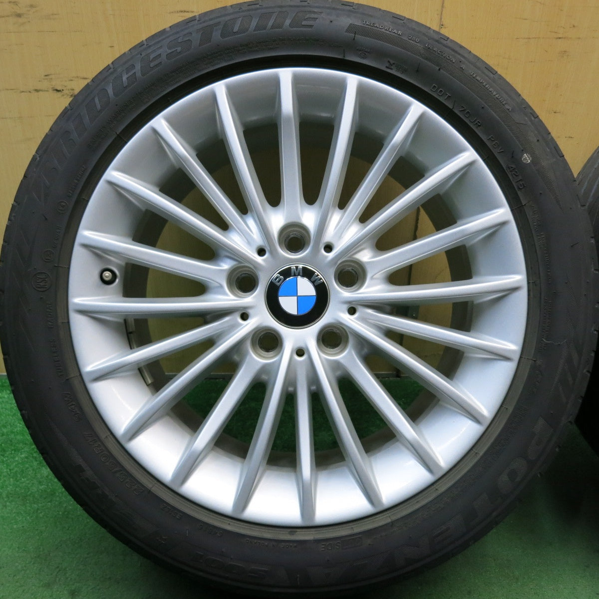 4本価格★BMW 3シリーズ F30 F31 純正 225/50R17 ブリヂストン ポテンザ S001 17インチ PCD120/5H★5072604HAノ