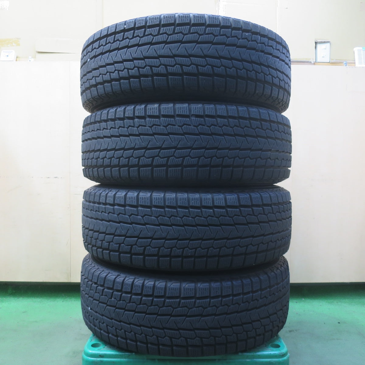 バリ溝！キレイ！9.5分◎スタッドレス 225/65R17 ヨコハマ アイスガード G075 SCHNEIDER ATECH シュナイダー 17インチ PCD114.3/5H◎6102004イス