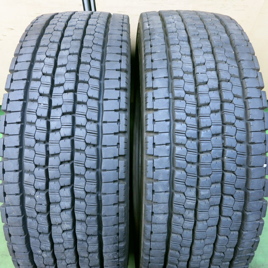 バリ溝！24年！9.5分！2本★トラック タイヤ 245/70R19.5 136/134J スタッドレス ブリヂストン W999 19.5インチ★5053004ナスタ