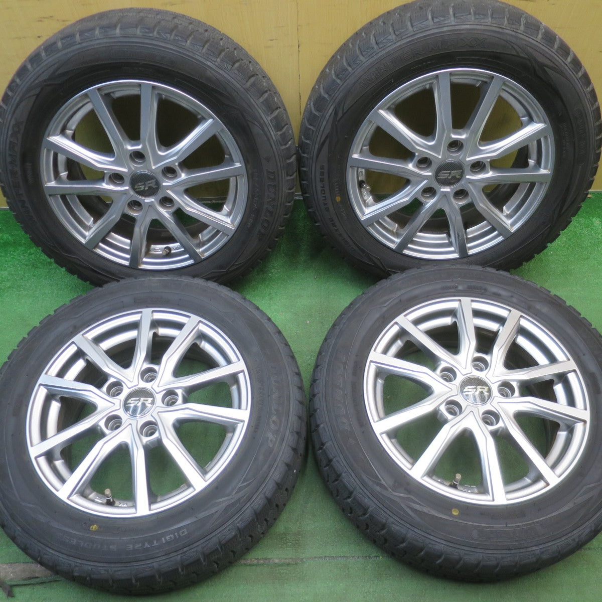 バリ溝！8.5分◎スタッドレス 185/65R15 ダンロップ ウインターマックス WM01 STRANGER ストレンジャー 15インチ PCD114.3/5H◎6062202NJス