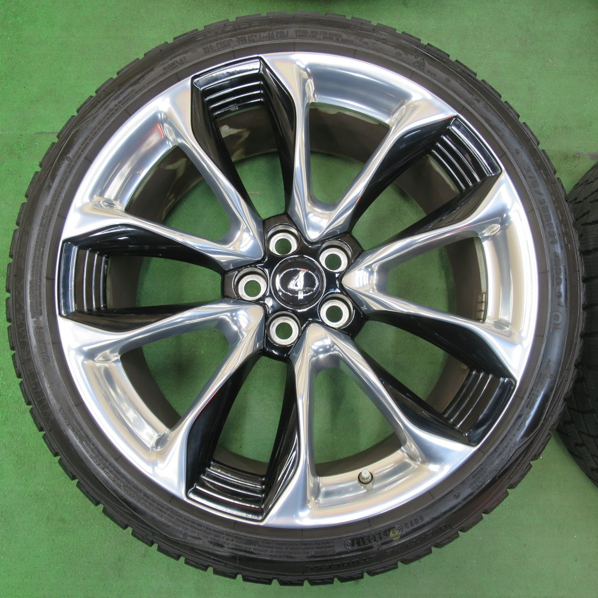 [送料無料] センサー付！バリ溝！21年！キレイ！9.5分以上★レクサス LC 純正 245/40R21 275/35R21 スタッドレス ダンロップ ウインターマックス WM01 DSST PCD120/5H★4121401イス