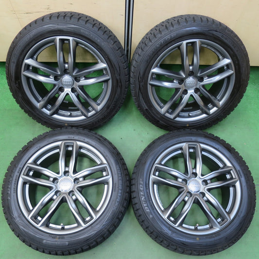 バリ溝！9.5分★アウディ 等 EUROTECH GAYA5 225/50R17 スタッドレス ダンロップ ウインターマックス WM01 ユーロテック ガヤ5 17インチ PCD112/5H★5061502イス