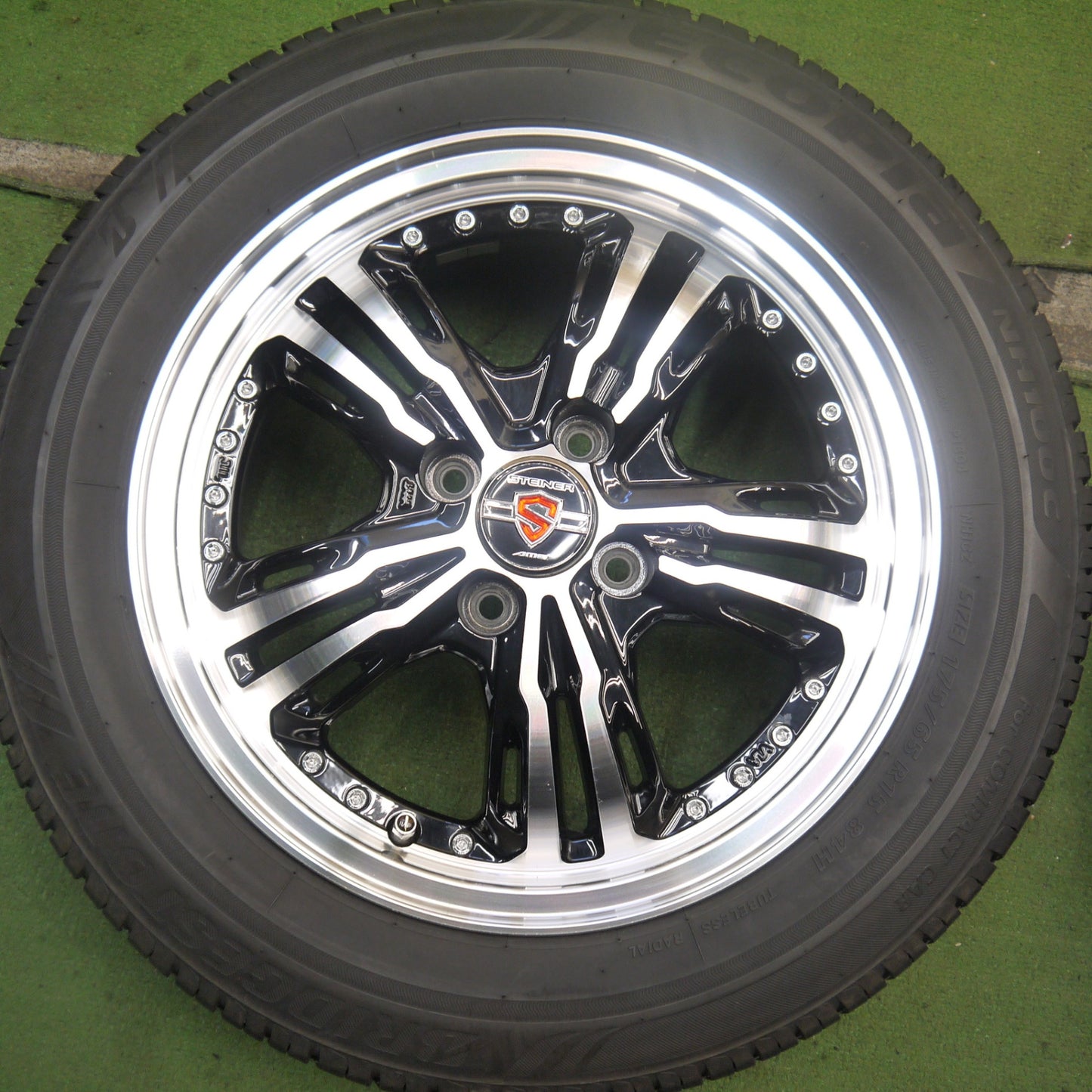 バリ溝！9分★STEINER LST AME 175/65R15 ブリヂストン エコピア NH100C 15インチ シュナイダー PCD100/4H★5072205Hノ