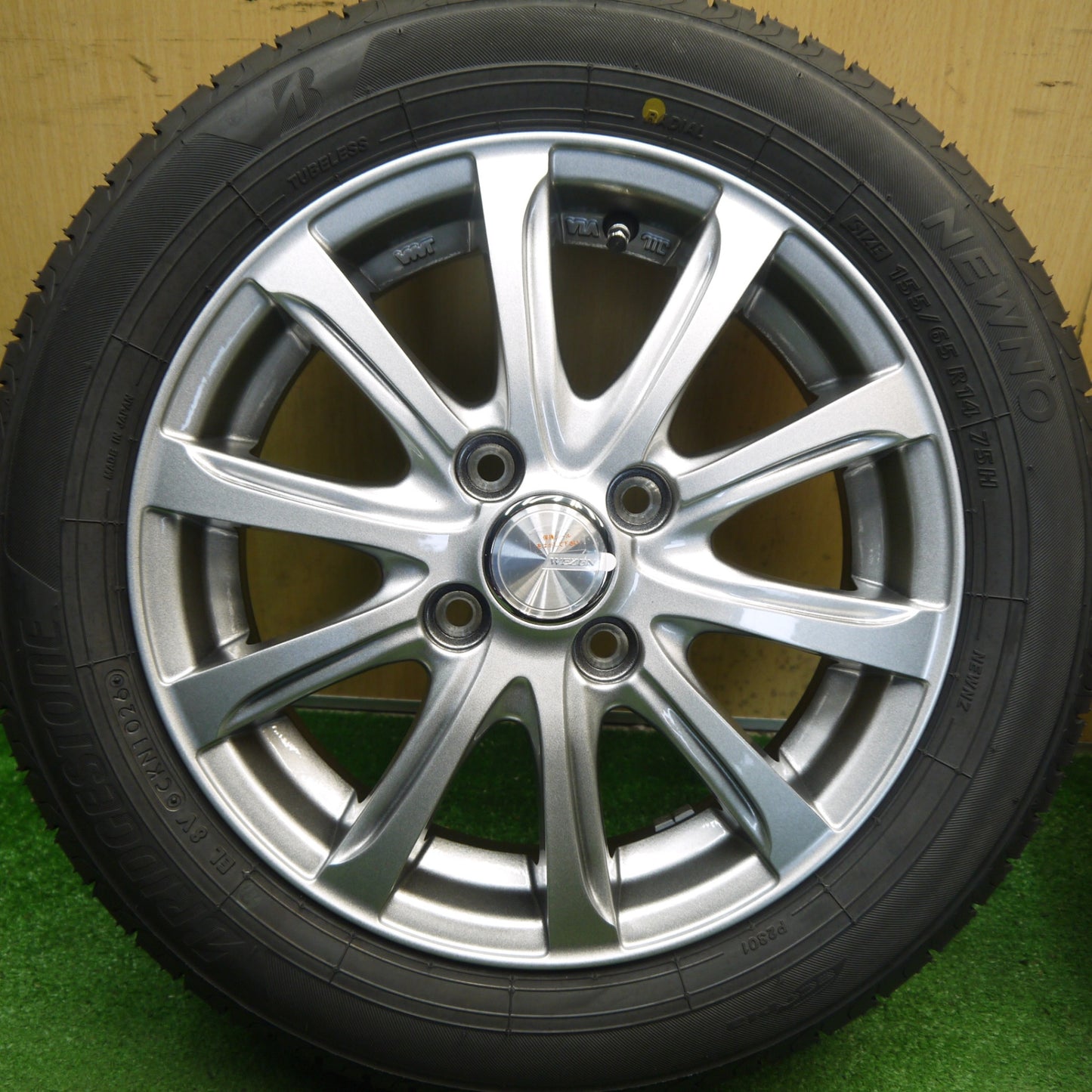 未使用！26年◎155/65R14 ブリヂストン NEWNO WEZEN ニューノ ウェーゼン 14インチ PCD100/4H◎6070501Hノ