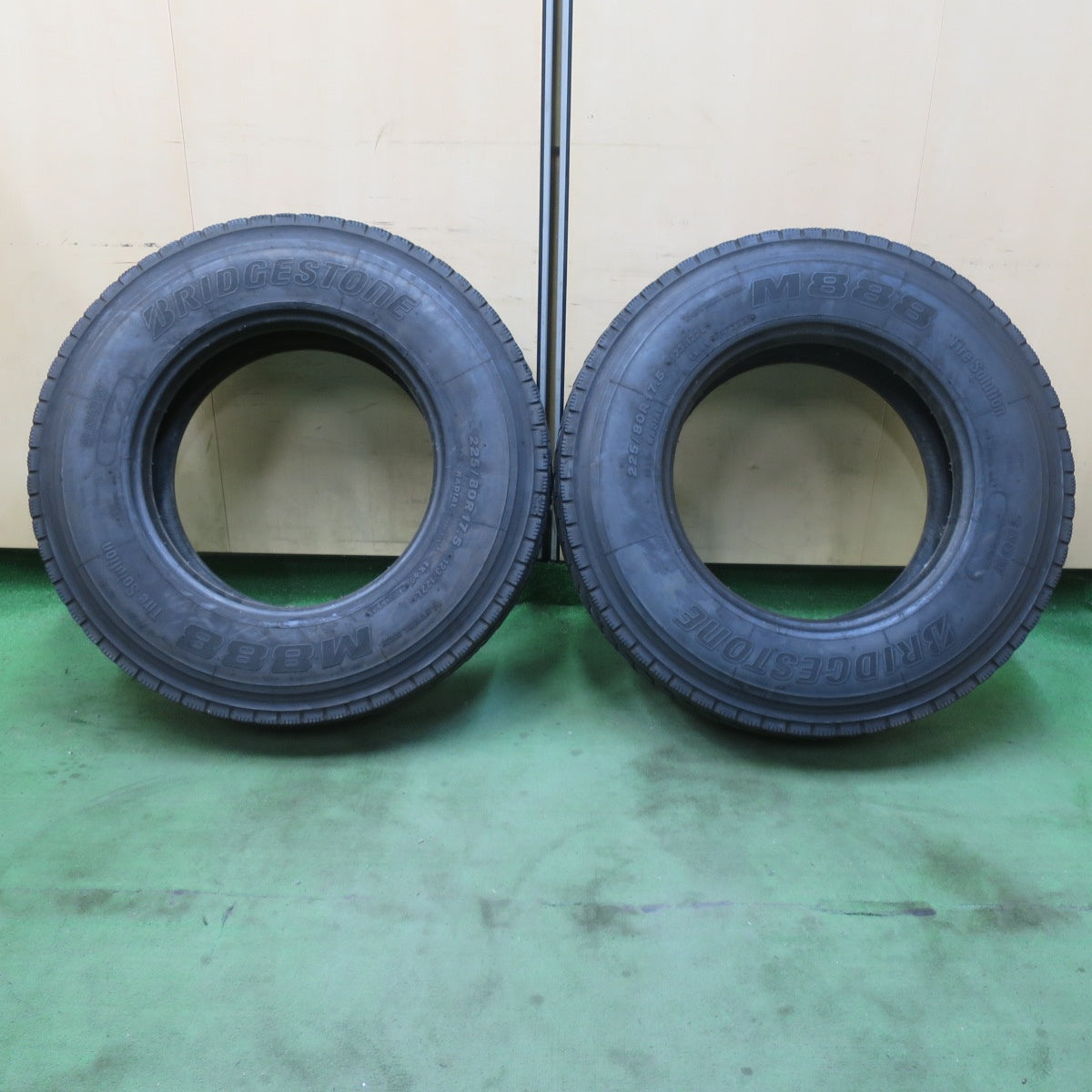 2本価格★トラック タイヤ 225/80R17.5 123/122L ブリヂストン M888 ミックス 17.5インチ★6022814イスタ