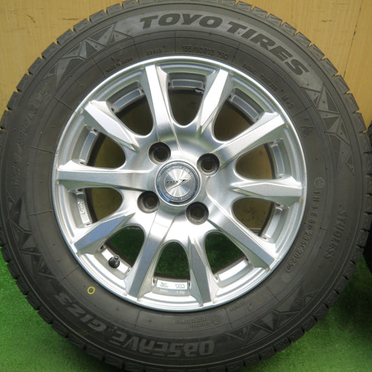 バリ溝！25年！9.5分以上◎スタッドレス 155/80R13 トーヨー オブザーブ GIZ3 JOKER ジョーカー 13インチ PCD100/4H◎6092901Hス