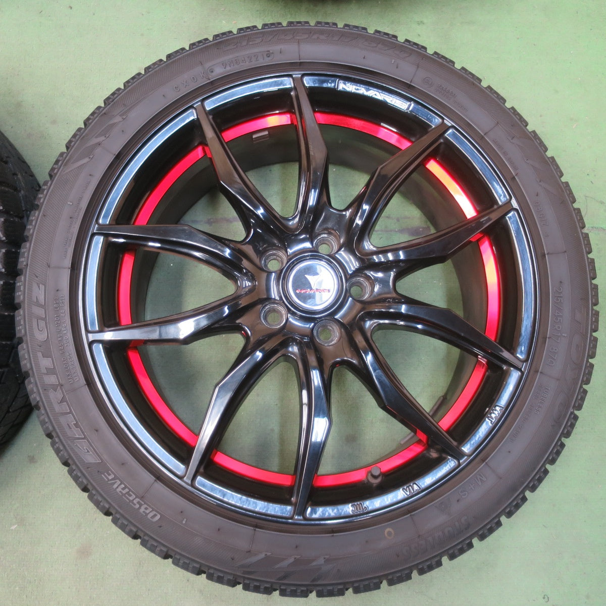 バリ溝！9.5分◎86 BRZ 等 215/45R17 スタッドレス トーヨー オブザーブ GIZ NOVARIS ノヴァリス 17インチ PCD100/5H◎6092912イス