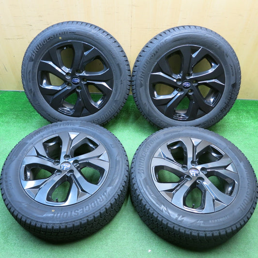 バリ溝！22年！キレイ！9分★スバル アウトバック X-BREAK 純正 225/60R18 スタッドレス ブリヂストン ブリザック DM-V3 18インチ PCD114.3/5H★5121416HAス
