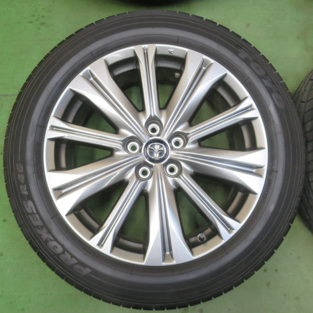 バリ溝！22年！キレイ！9.5分★マツダ CX-5 純正 225/55R19 トーヨー プロクセス R46 19インチ CX5 PCD114.3/5H★6021014イノ