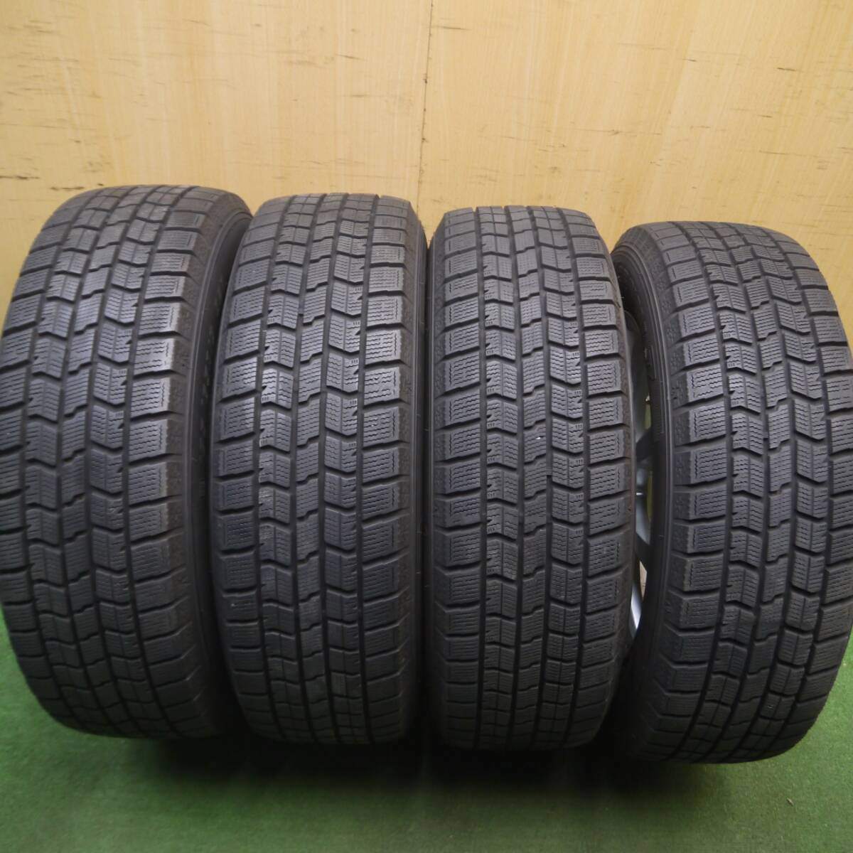 バリ溝！22年！キレイ！8.5分★スタッドレス 195/65R16 グッドイヤー アイスナビ7 ravrion RS01 ラブリオン 16インチ PCD100/4H★5022103Hス