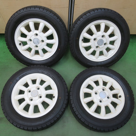 ほぼ未使用！24年★スズキ HE21S アルト ラパン 純正 155/65R13 スタッドレス グッドイヤー アイスナビ7 13インチ PCD100/4H★5111213イス