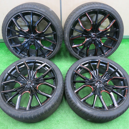 [送料無料] 4本価格★LEONIS LV 235/35R19 weds ハンコック V12 evo2 イエダ YDA-226 レオニス PCD114.3/5H★4092401NJノ
