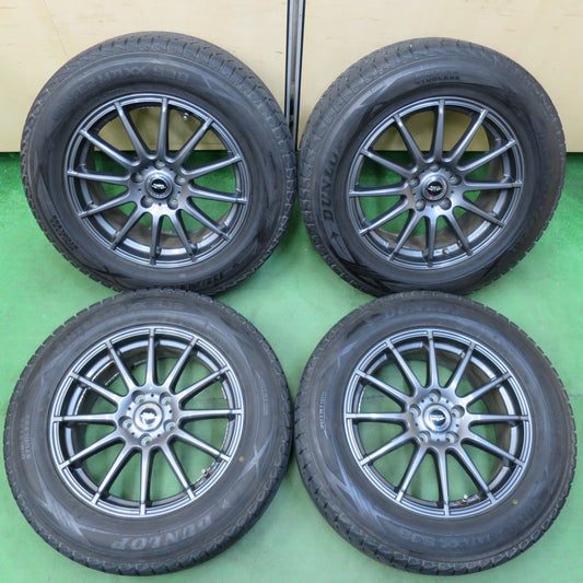 [送料無料] バリ溝！9.5分★スタッドレス 225/65R17 ダンロップ ウインターマックス SJ8 TEAD テッド 17インチ PCD114.3/5H★5010401イス