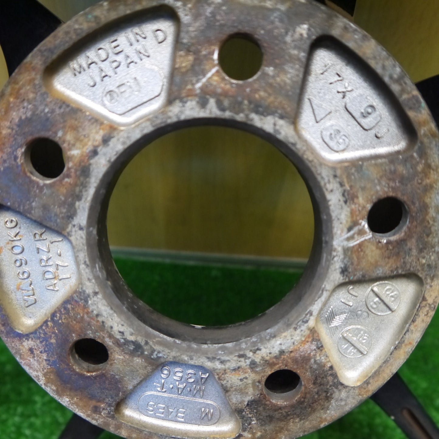 リムステッカー付き★ADVAN Racing RZ 17インチ ホイール 17×9J アドバン レーシング PCD114.3/5H★5102903Hホ