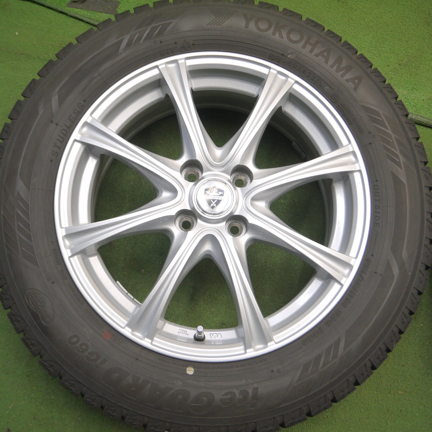 *送料無料* バリ溝！21年！キレイ！9.5分以上★スタッドレス 195/65R16 ヨコハマ アイスガード iG60 ESTROSA エステローザ PCD100/4H★4050802Hス