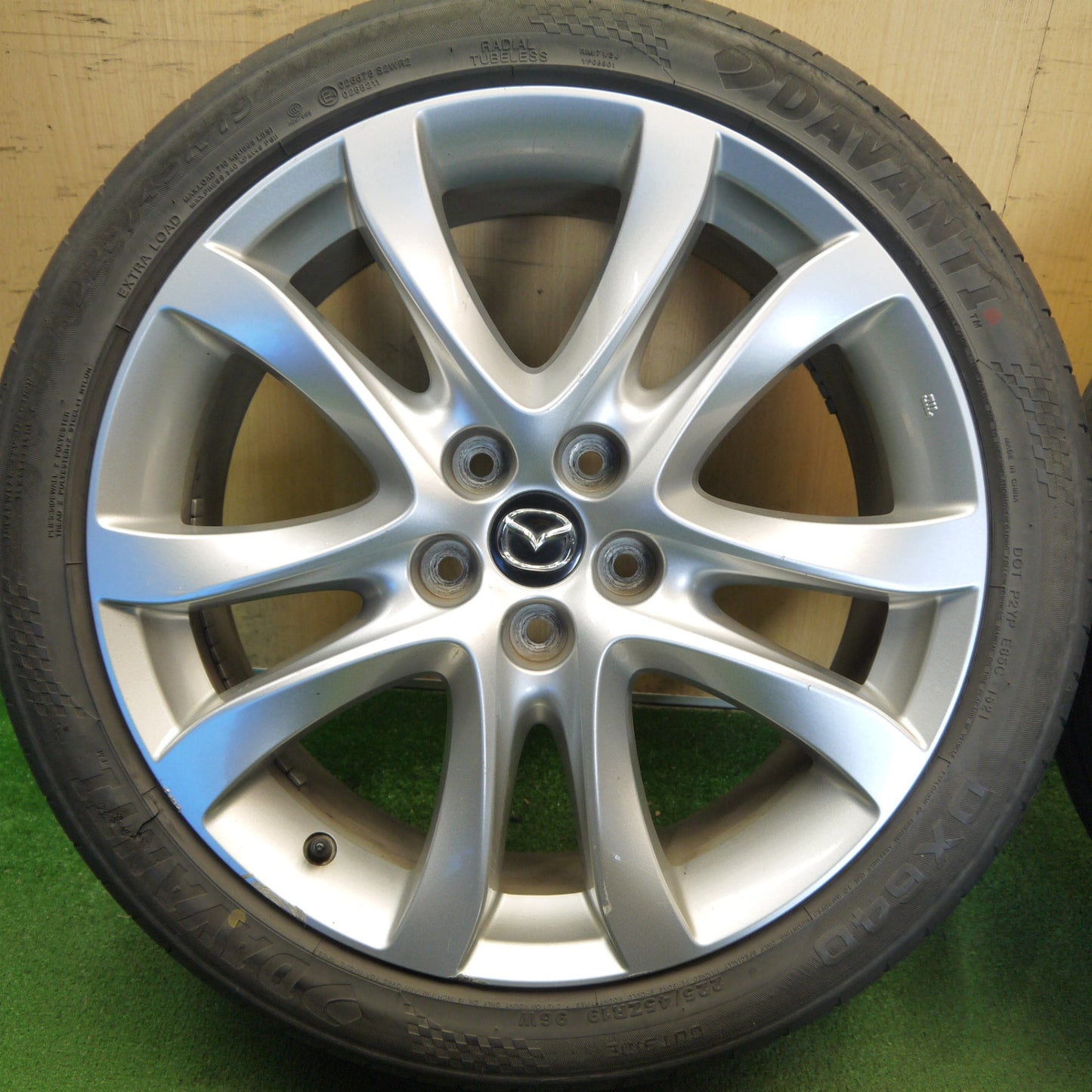 4本価格★マツダ アテンザ ワゴン 純正 225/45R19 ダヴァンティ DX640 19インチ PCD114.3/5H★6042810Hノ