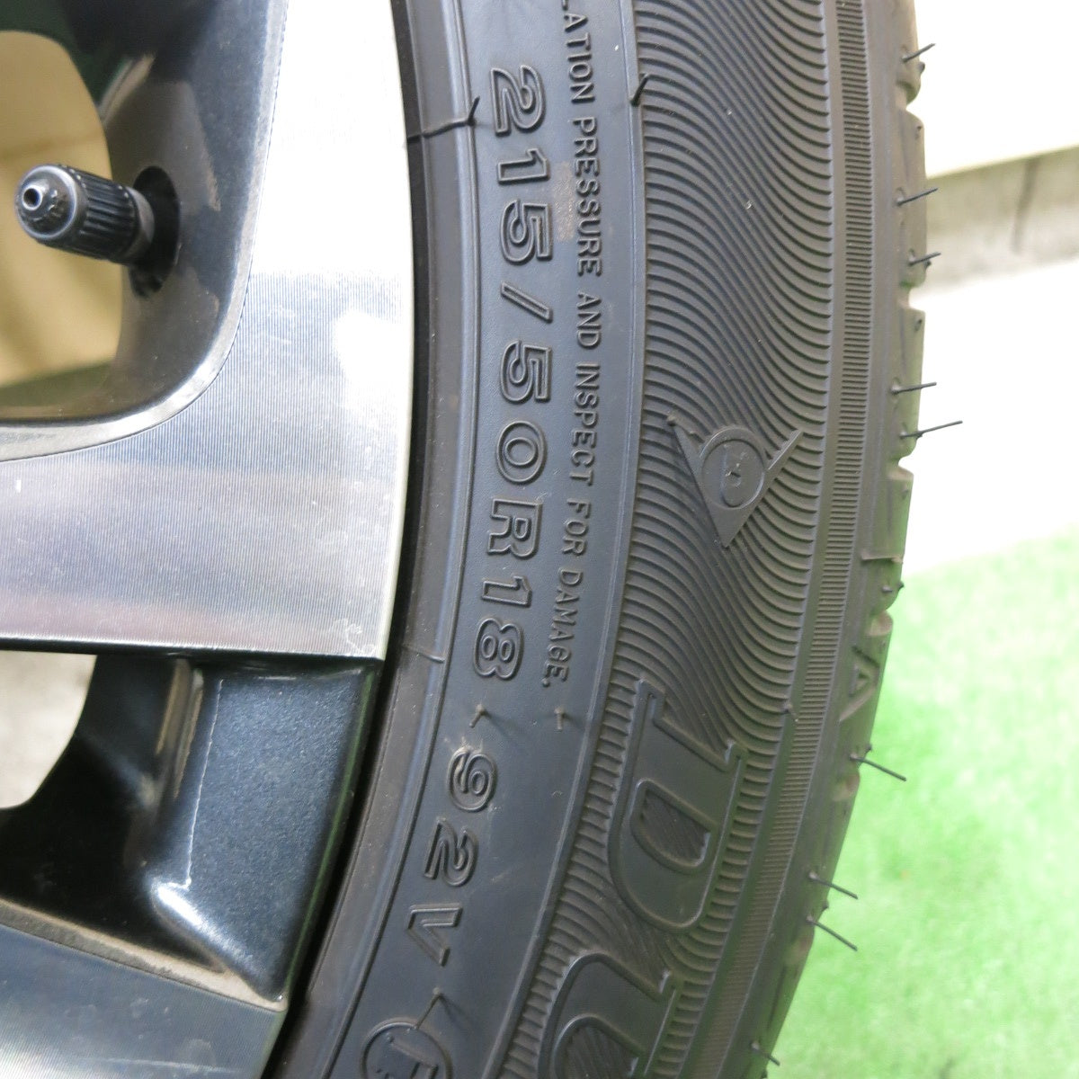 バリ溝！22年！9分！1本★トヨタ ヤリスクロス Zグレード 純正 215/50R18 ダンロップ エナセーブ EC300+ 18インチ PCD114.3/5H★5072601ナノ