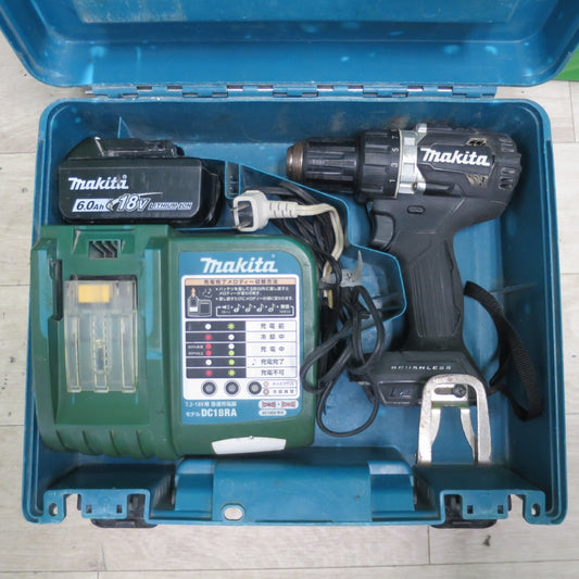 [送料無料] ☆マキタ 充電式 ドライバ ドリル 18V DF484D 充電器 バッテリー ケース付き ドリルドライバー 電動 工具☆