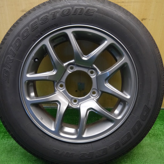 バリ溝！23年！キレイ！9.5分！1本★スズキ JB64 ジムニー 純正 175/80R16 ブリヂストン デューラー H/L 852 16インチ PCD139.7/5H★5111009Hノ