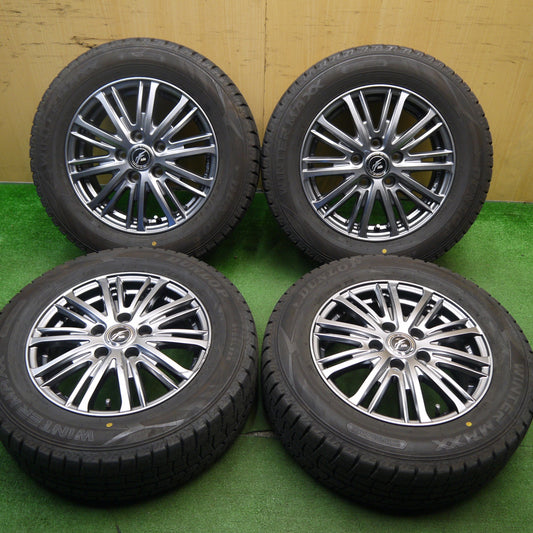 バリ溝！21年！キレイ！9分★スタッドレス 195/65R15 ダンロップ ウインターマックス WM02 Fang ファング 15インチ PCD114.3/5H★5041408Hス